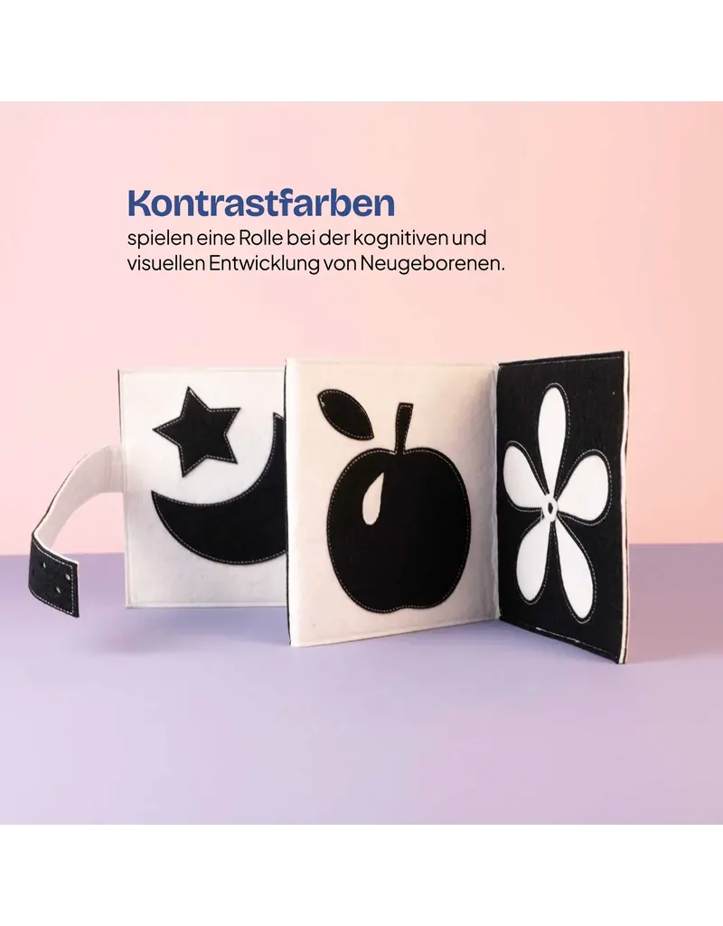 Jolly Design Mini contrastboekje zwart-wit