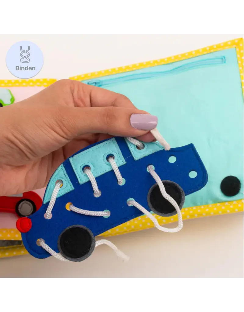 Jolly Designs Mini Quiet Book Mijn eerste graafmachine — vanaf 18 maanden