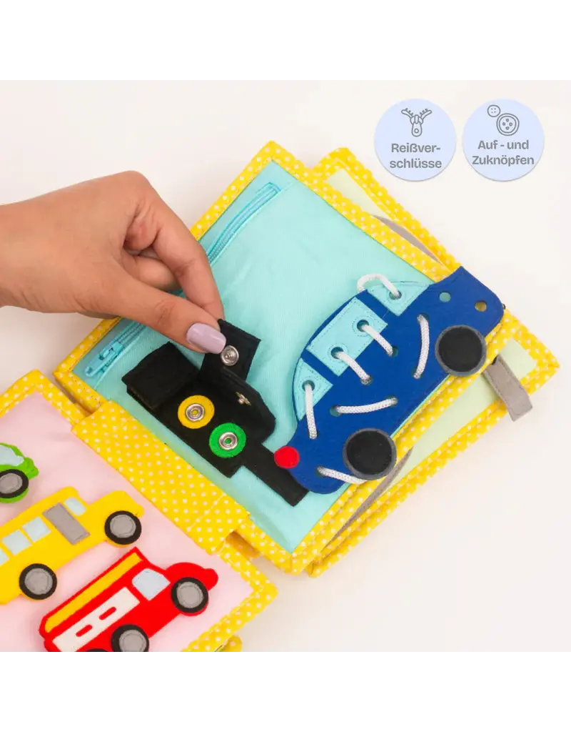 Jolly Designs Mini Quiet Book Mijn eerste graafmachine — vanaf 18 maanden