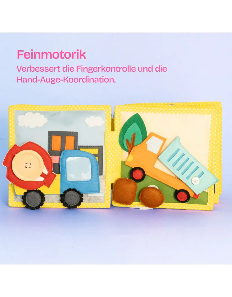 Jolly Designs Mini Quiet Book Mijn eerste graafmachine — vanaf 18 maanden