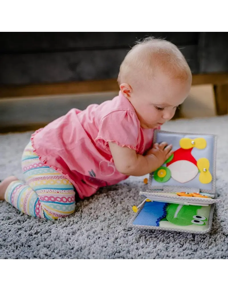 Jolly Design Mini Quiet book Peek a boo  - Kiekeboe, vanaf 6 maanden