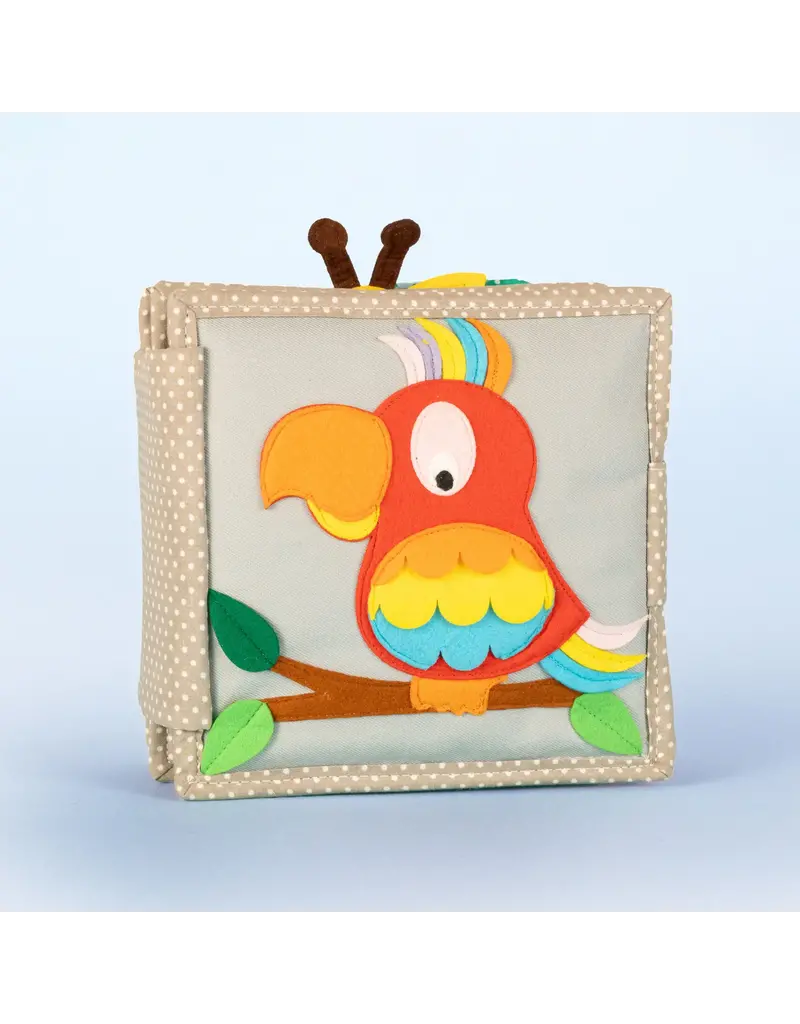 Jolly Designs Mini Quiet Book Sprankelende Papegaai