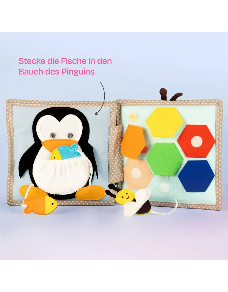 Jolly Design  Quiet book vrolijke papegaai, vanaf 6 maanden