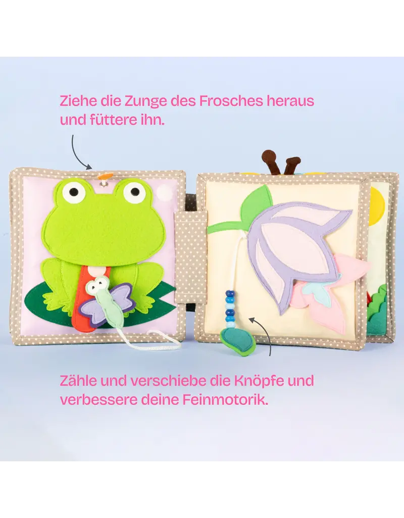 Jolly Designs Mini Quiet Book Sparkling Parrot
