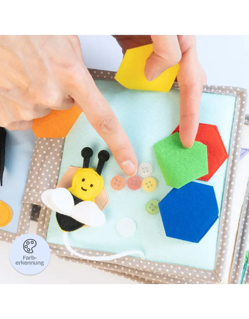 Jolly Designs Mini Quiet Book Sparkling Parrot