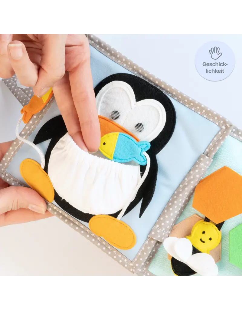 Jolly Designs Mini Quiet Book Sparkling Parrot