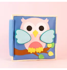 Jolly Design Quiet book jonge uil pastel