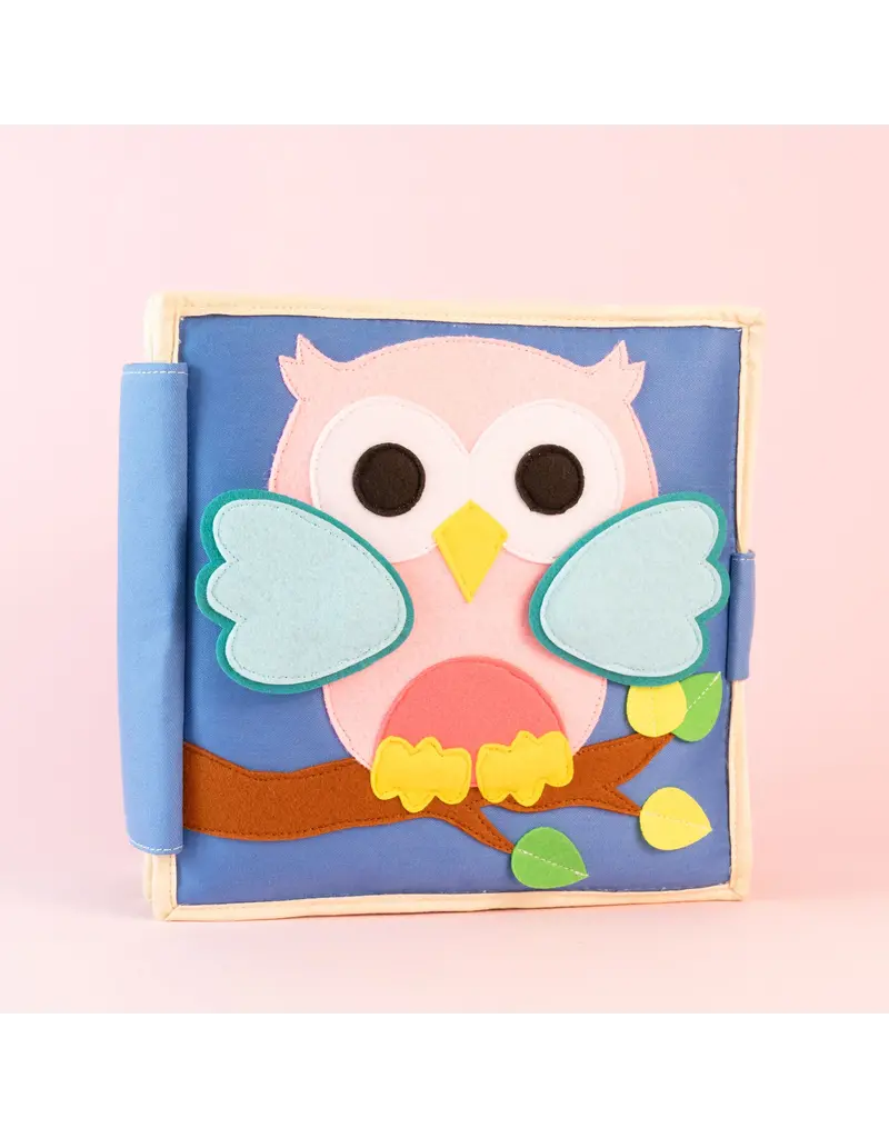 Jolly Designs Quiet Book Little Owl Pastel — from 12 months