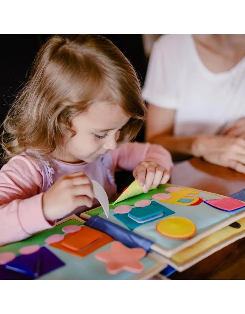 Jolly Design Quiet book jonge uil pastel, vanaf 12 maanden