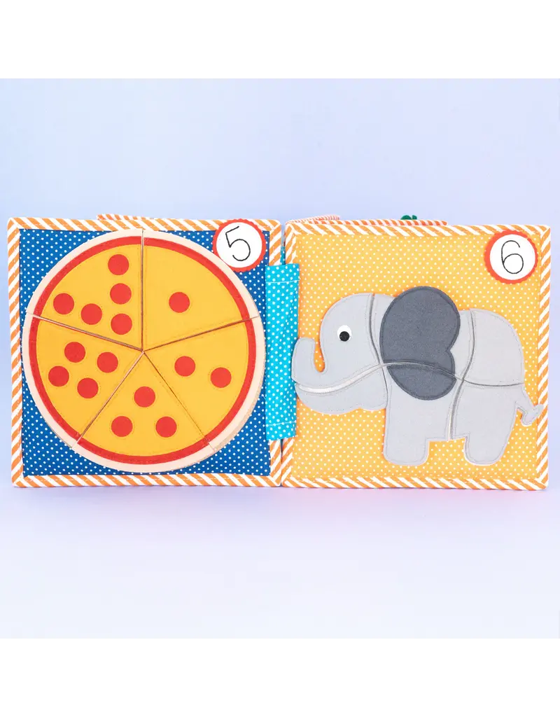 Jolly Design Quiet book 1, 2, 3 - 10 pagina's, vanaf  36 maanden