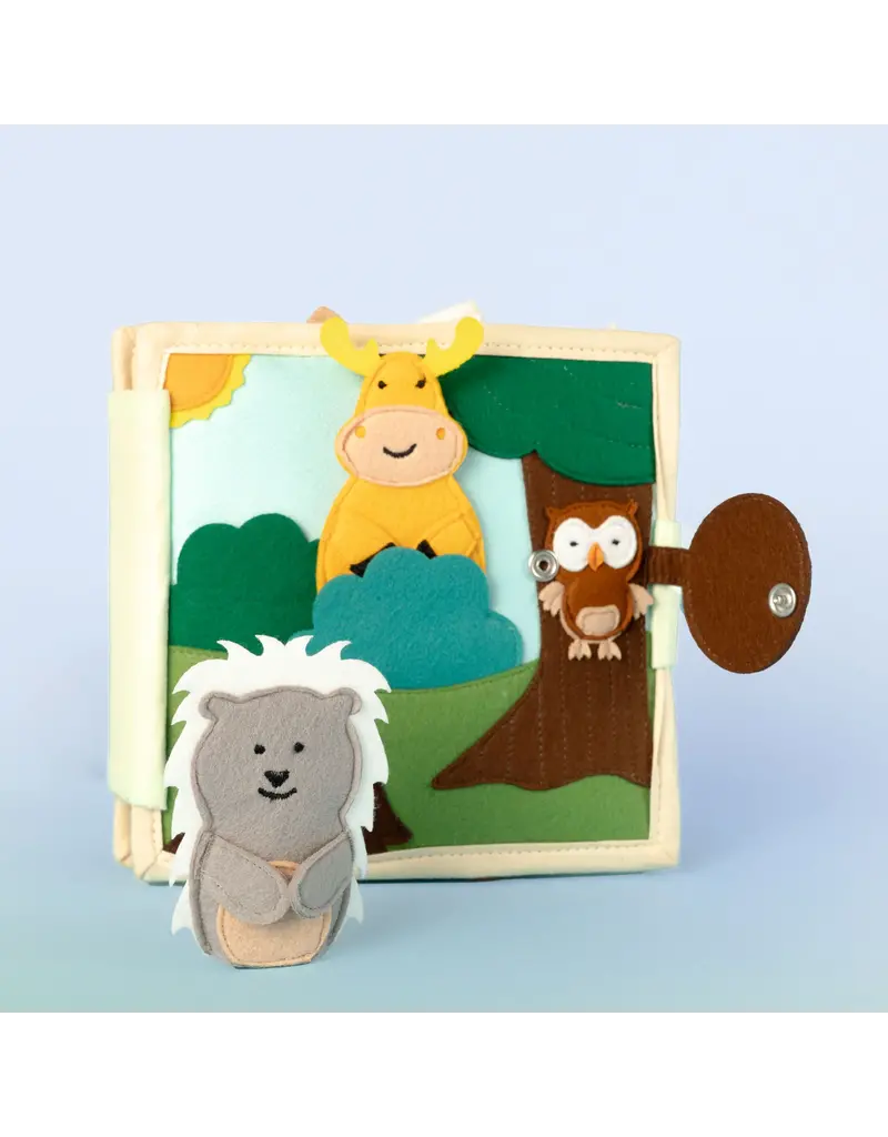 Jolly Design  Mini Quiet book Dierenvrienden, vanaf 8 maanden