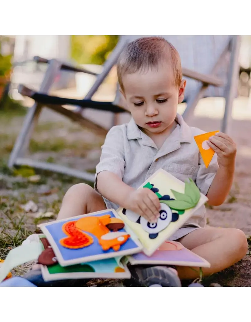 Jolly Design  Mini Quiet book Dierenvrienden, vanaf 8 maanden