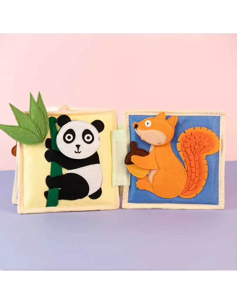 Jolly Design  Mini Quiet book Dierenvrienden, vanaf 8 maanden