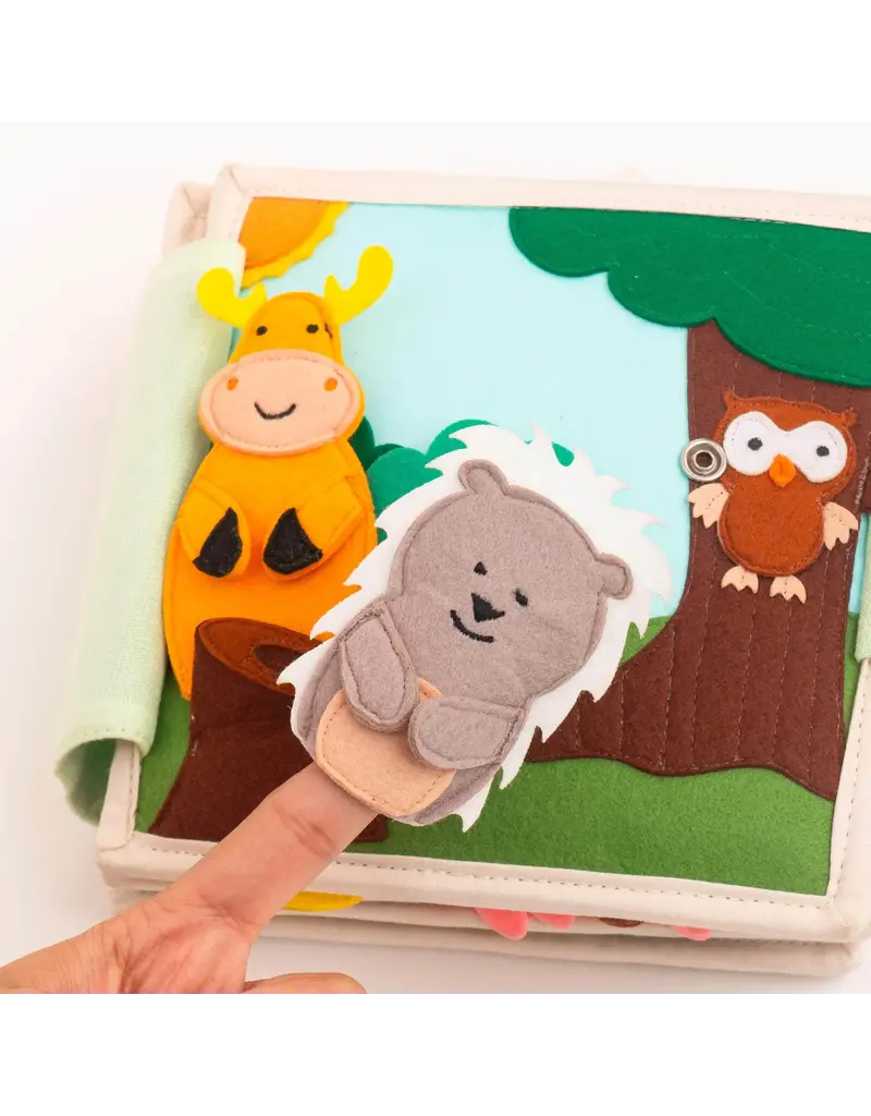 Jolly Design  Mini Quiet book Dierenvrienden, vanaf 8 maanden