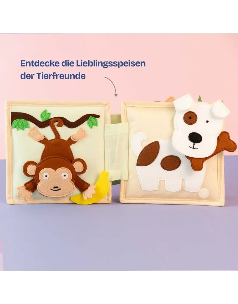 Jolly Design  Mini Quiet book Dierenvrienden, vanaf 8 maanden