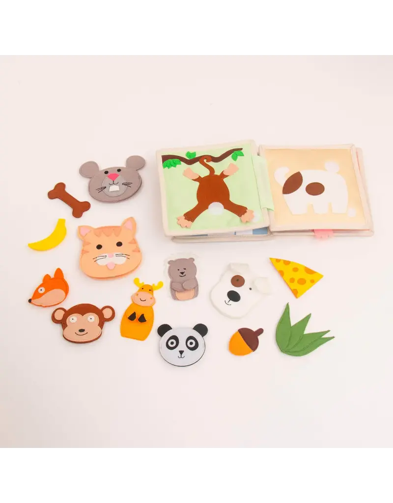 Jolly Designs Mini Quiet Book Dierenvrienden — vanaf 12 maanden