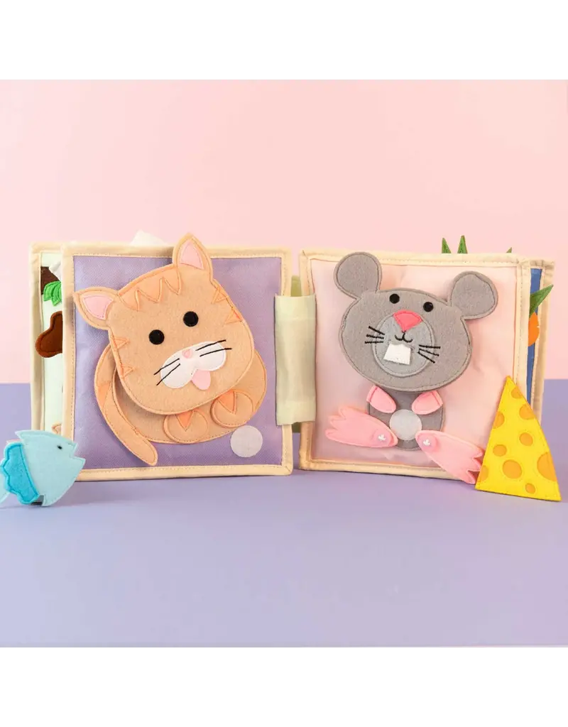 Jolly Design  Mini Quiet book Dierenvrienden, vanaf 8 maanden