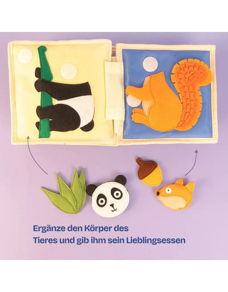 Jolly Design  Mini Quiet book Dierenvrienden, vanaf 8 maanden