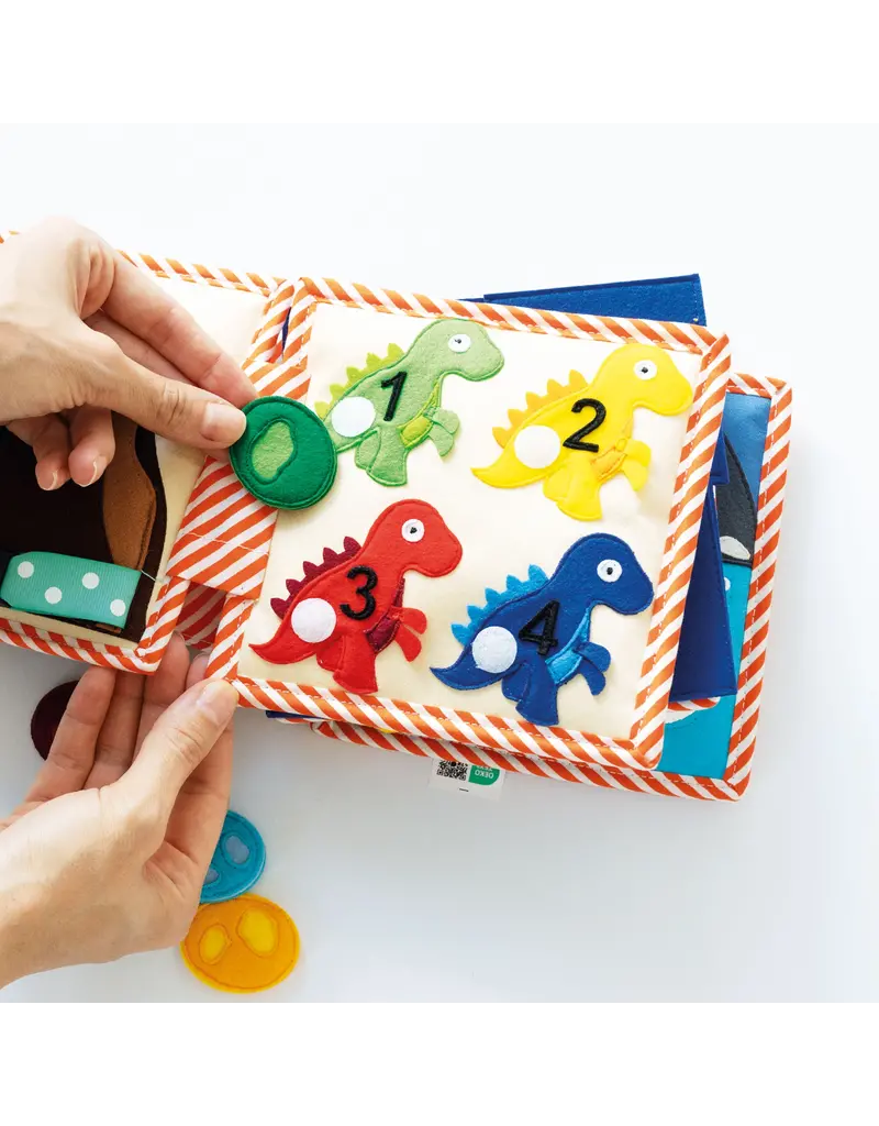 Jolly Designs Mini Quiet Book Dinosaur Friends — from 18 months