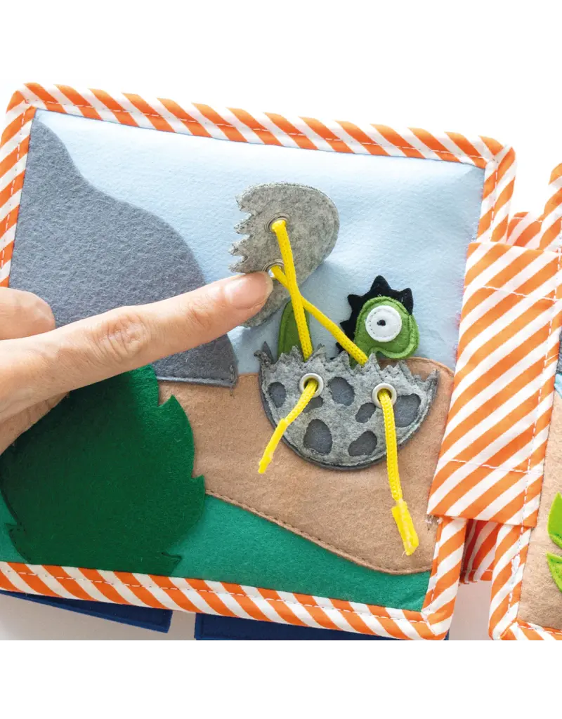 Jolly Designs Mini Quiet Book Dinosaur Friends — from 18 months