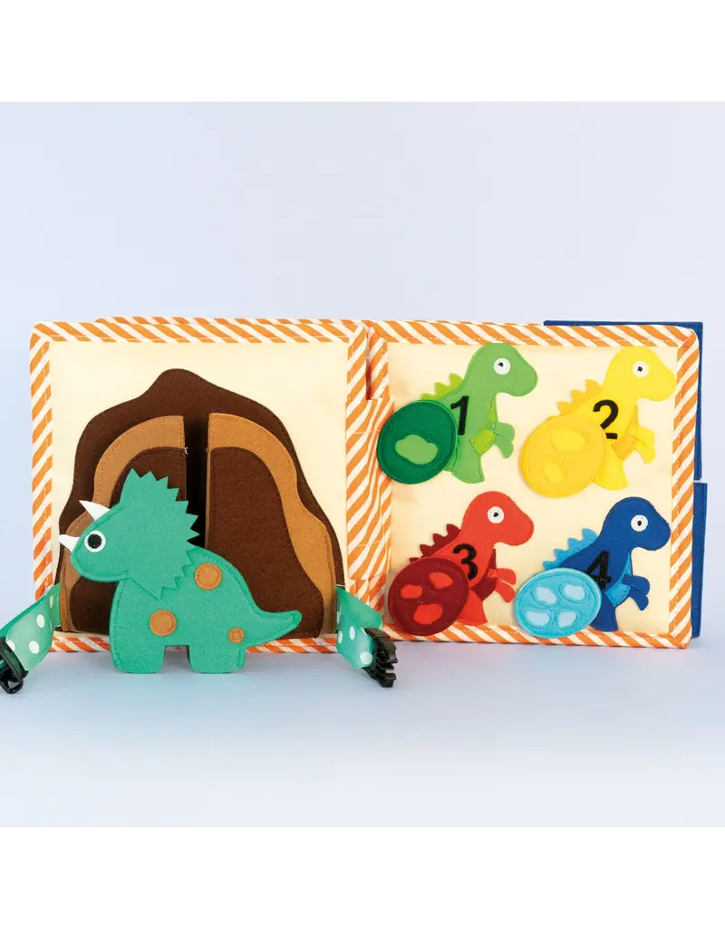 Jolly Designs Mini Quiet Book Dinovriendjes — vanaf 18 maanden