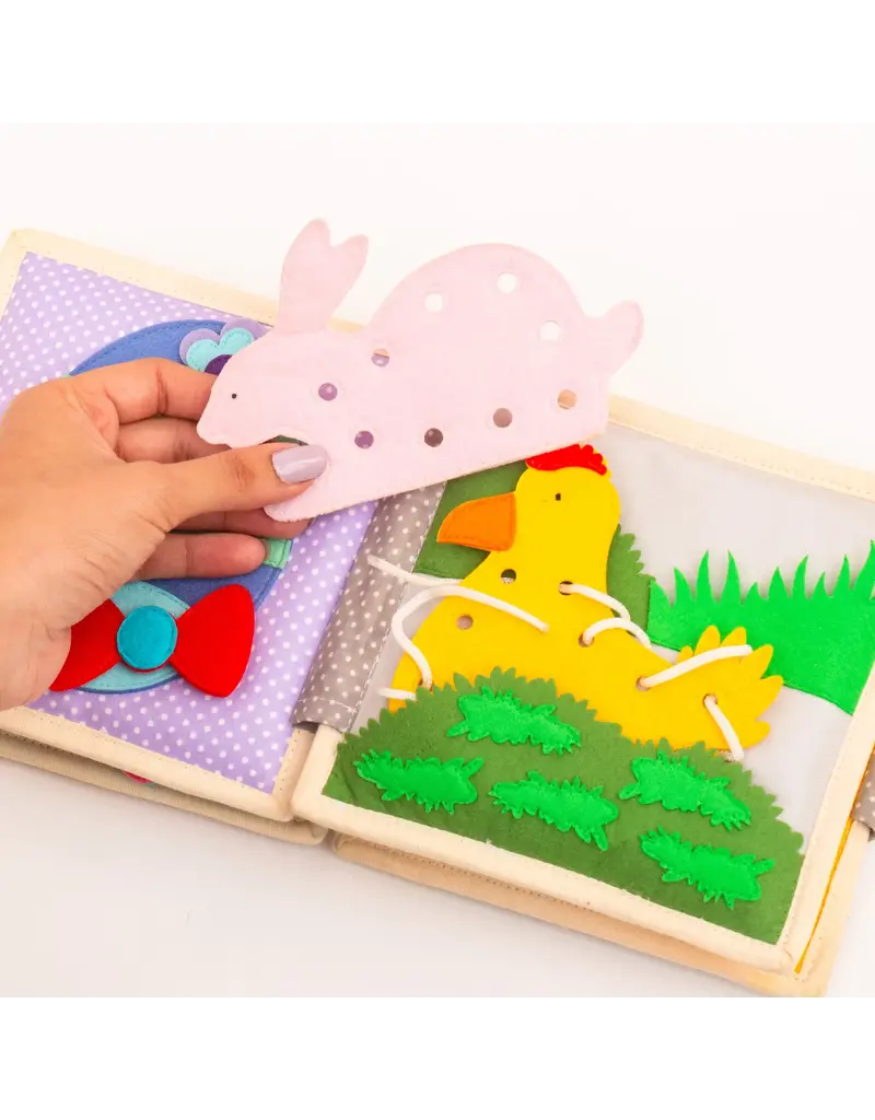 Jolly Design Mini quiet book Grappig konijn vanaf 18 maanden