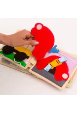 Jolly Designs Mini Quiet Book Airplane