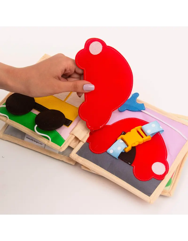 Jolly Designs Mini Quiet Book Airplane