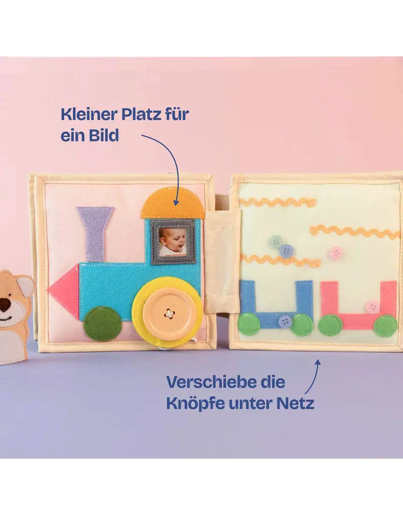 Jolly Design Mini quiet book Vliegtuig vanaf 18 maanden