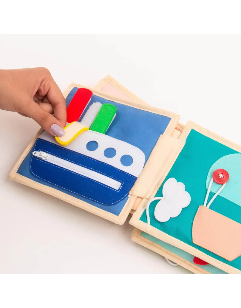Jolly Designs Mini Quiet Book Airplane