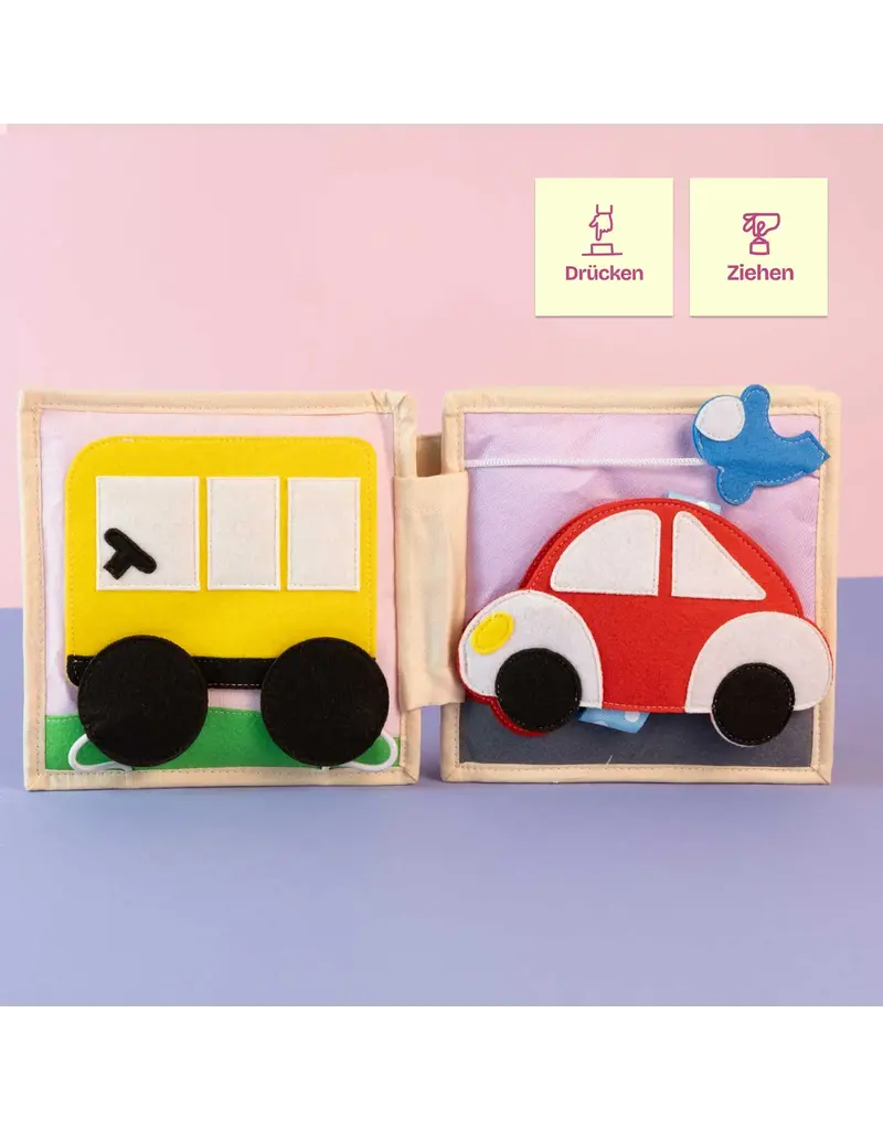 Jolly Designs Mini Quiet Book Airplane