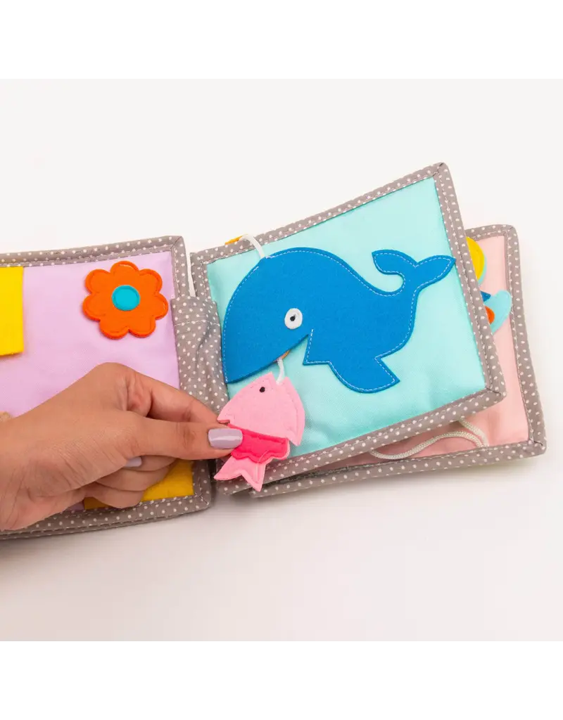 Jolly Designs Mini Quiet Book Sleepy Lion — from 12 months