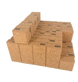 Korxx Cuboid M canvas box - 60 kurk bouwblokken