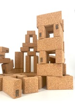 KORXX Cuboid M cork building blocks – 60 with bag