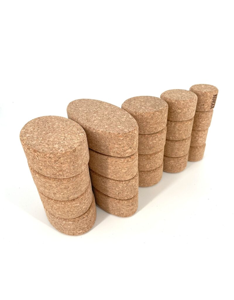 KORXX Kuller Starter kurkblokken – 20 naturel
