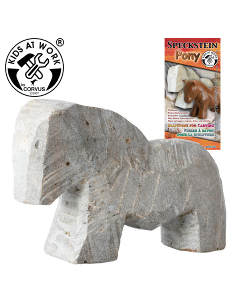 Kids at Work Speksteen onbewerkte vorm Pony