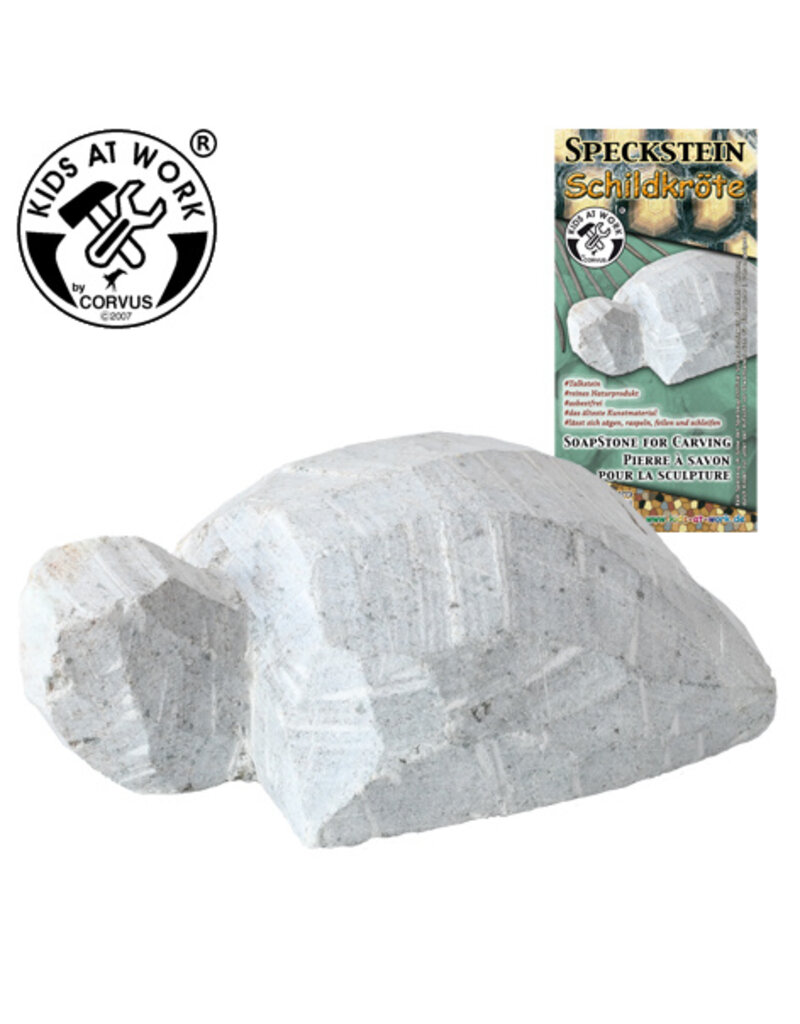Kids at work Soapstone raw shape Turtle