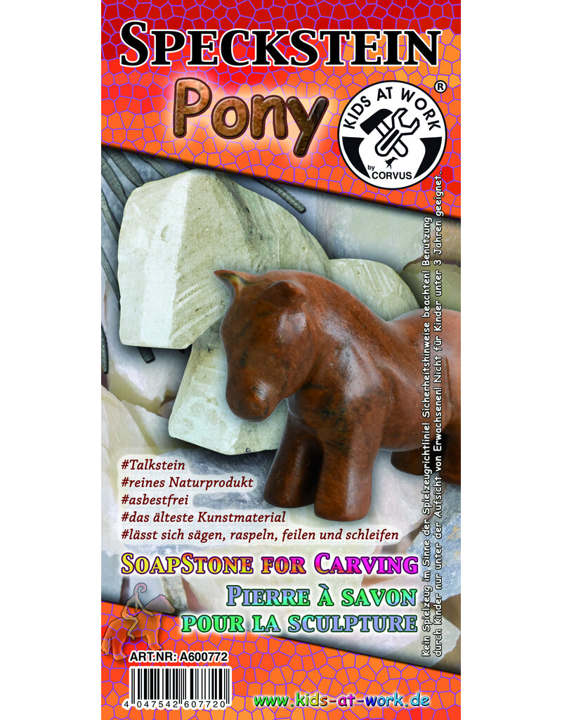 Kids at Work Speksteen onbewerkte vorm Pony