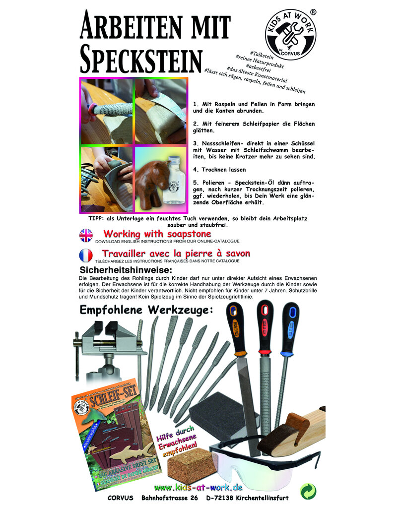 Kids at work Speksteen onbewerkte vorm Haas