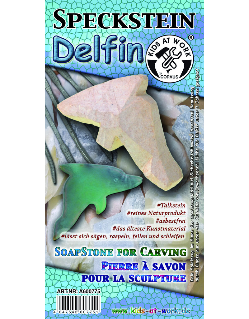 Kids at work Kids at Work Speksteen onbewerkte vorm Dolfijn