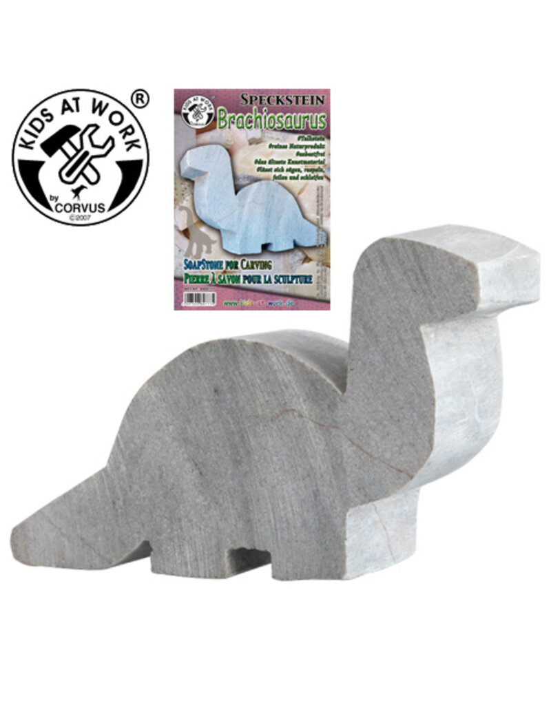 Kids at work Speksteen onbewerkte vorm Brachiosaurus