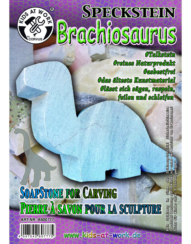 Kids at work Speksteen onbewerkte vorm Brachiosaurus