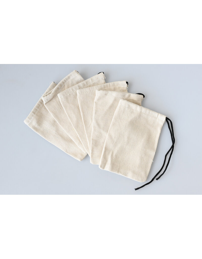 Kids at Work 6 cotton bags 17 x 23 cm