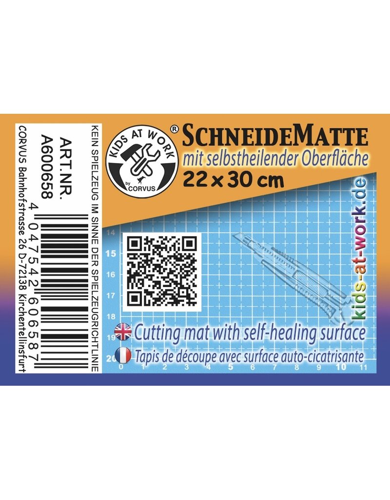 Kids at work Kids at Work Snijmat A4 22 x 30 cm