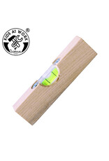 Kids at work Waterpas van hout klein 13 cm