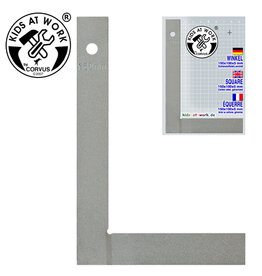 Kids at work Stalen winkelhaak 15 x 10 cm