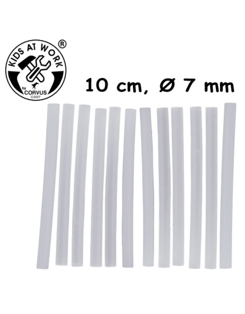 Kids at Work Glue sticks transparent 7mm 12 Pieces