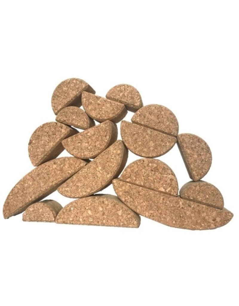 Korxx Korxx Bowie - ronde en ovale kurken bouwblokken