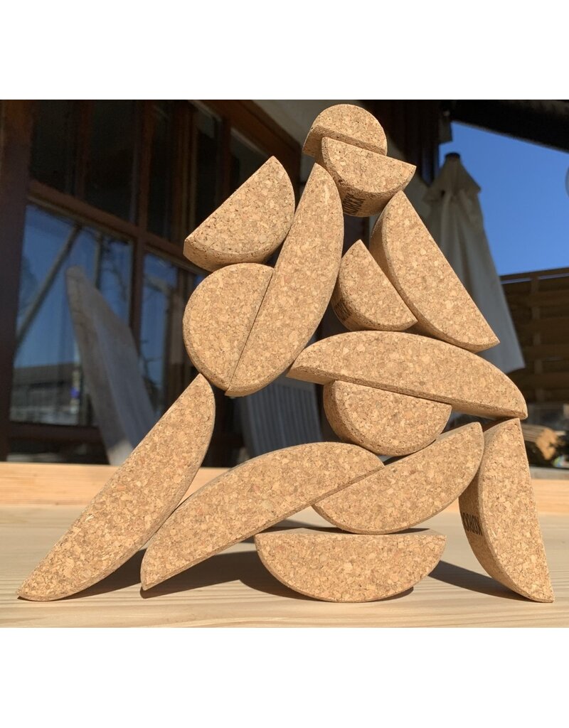 Korxx Korxx Bowie - ronde en ovale kurken bouwblokken