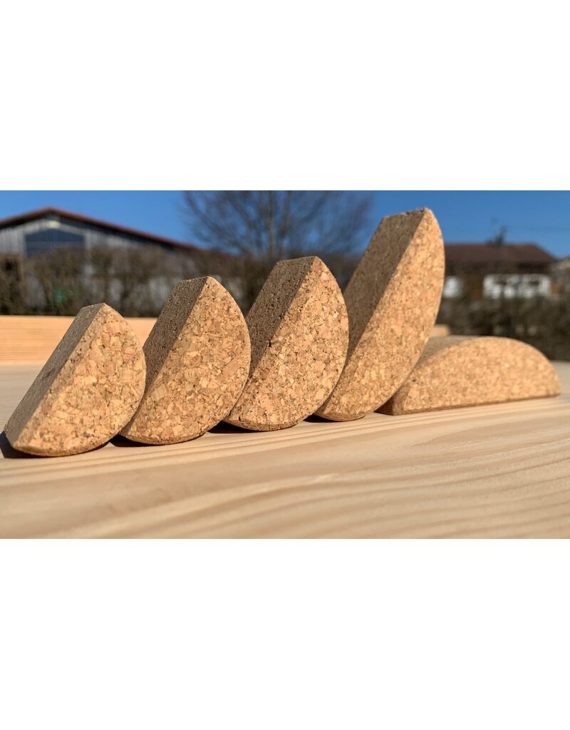 KORXX Bowie cork blocks – 16 round and oval natural